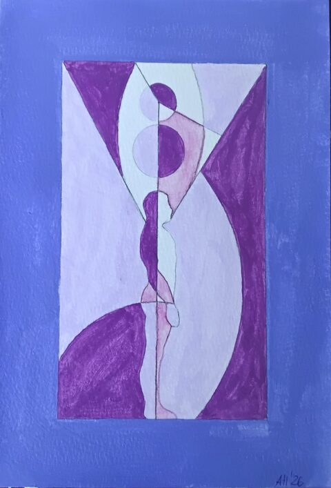 Werk „Kronenchakra I“ von Aniko Heuert