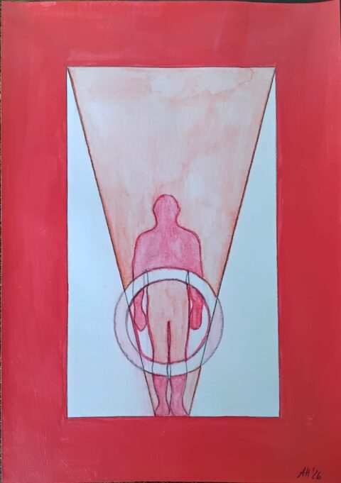 Werk „Wurzelchakra II“ von Aniko Heuert