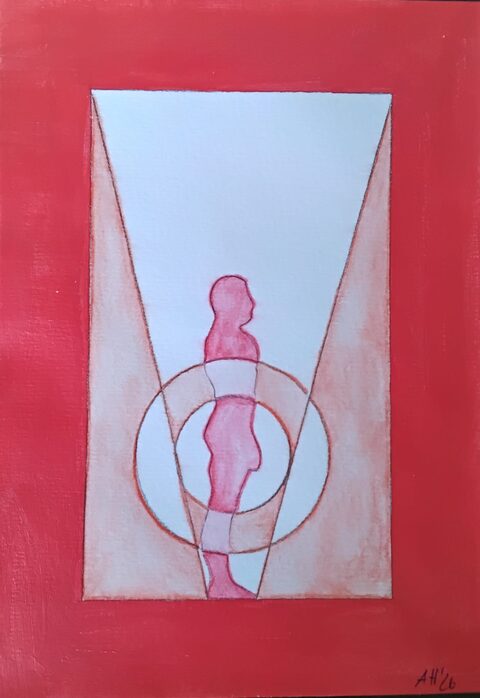 Werk „Wurzelchakra I“ von Aniko Heuert