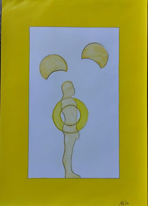 Werk „Solarplexuschakra I“ von Aniko Heuert