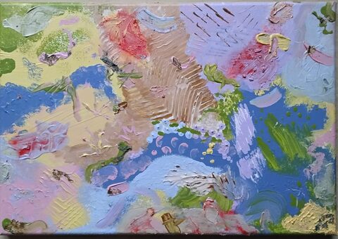 Werk „Sea of Million colours“ von Aniko Heuert