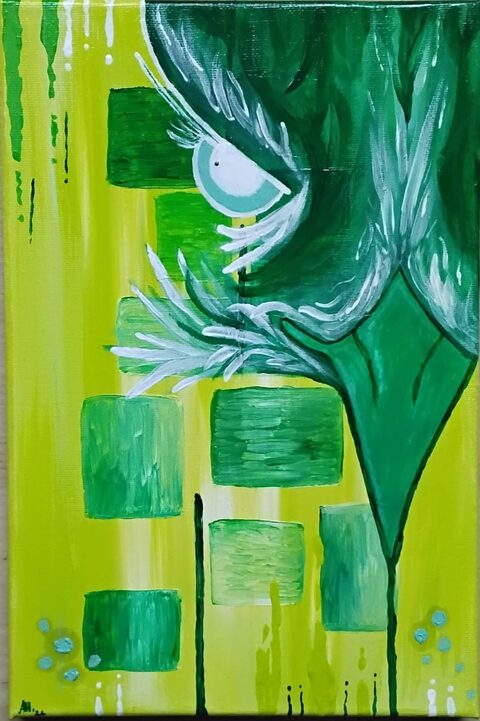 Werk „Green Eagle“ von Aniko Heuert