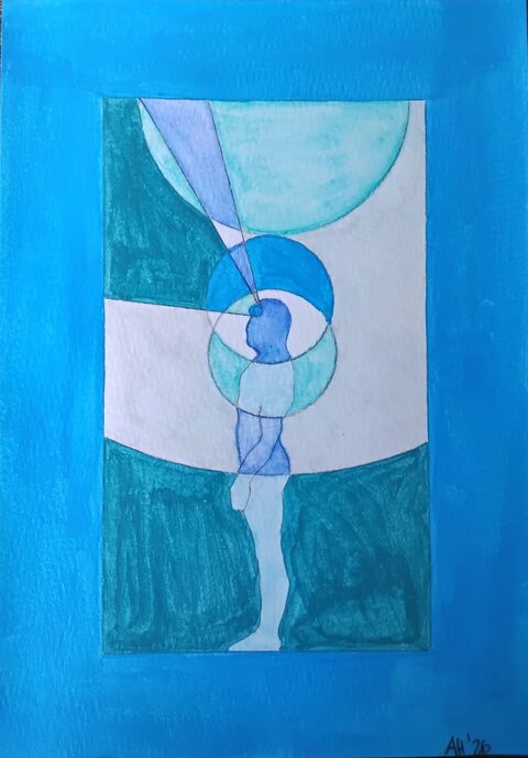 Werk „Drittes Auge I“ von Aniko Heuert