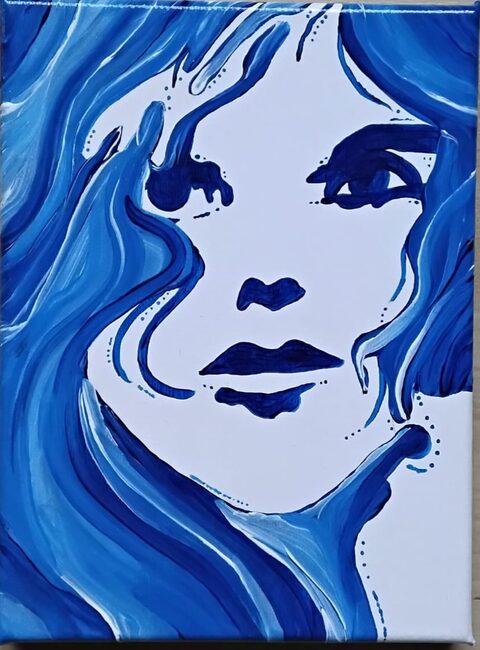 Werk „Blue Inspiration“ von Aniko Heuert