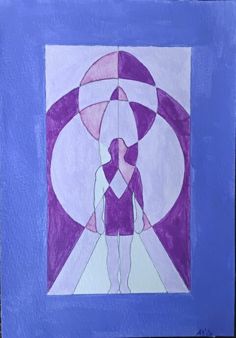 Werk „Kronenchakra II“ von Aniko Heuert