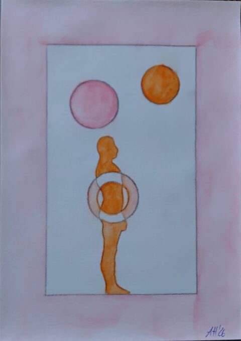 Werk „Sakralchakra I“ von Aniko Heuert