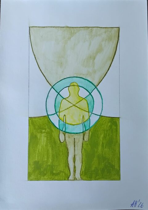 Werk „Herzchakra II“ von Aniko Heuert